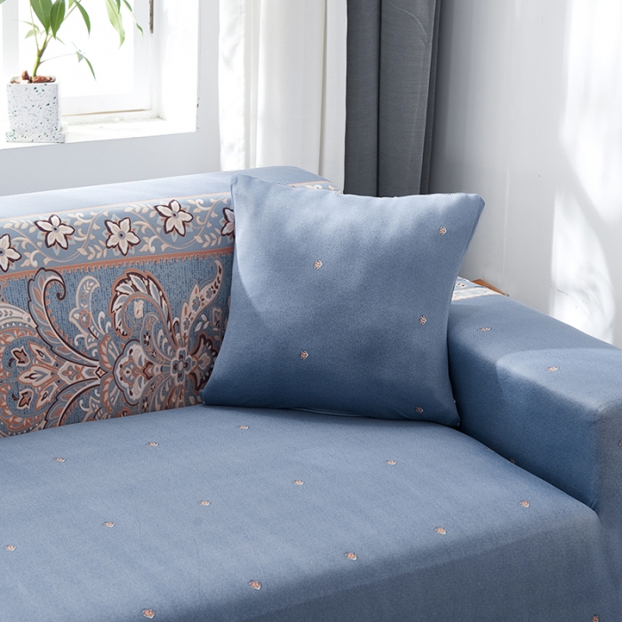 91家纺网 家纺一手货源 找家纺 丝绮鹿 2023新款牛奶丝沙发套贵妃图（松紧款） 雅典娜