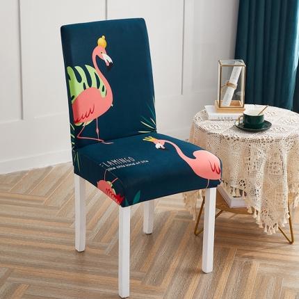 91家纺网 家纺一手货源 找家纺 丝绮鹿 2023新款牛奶丝椅子套（松紧款） 爱情鸟