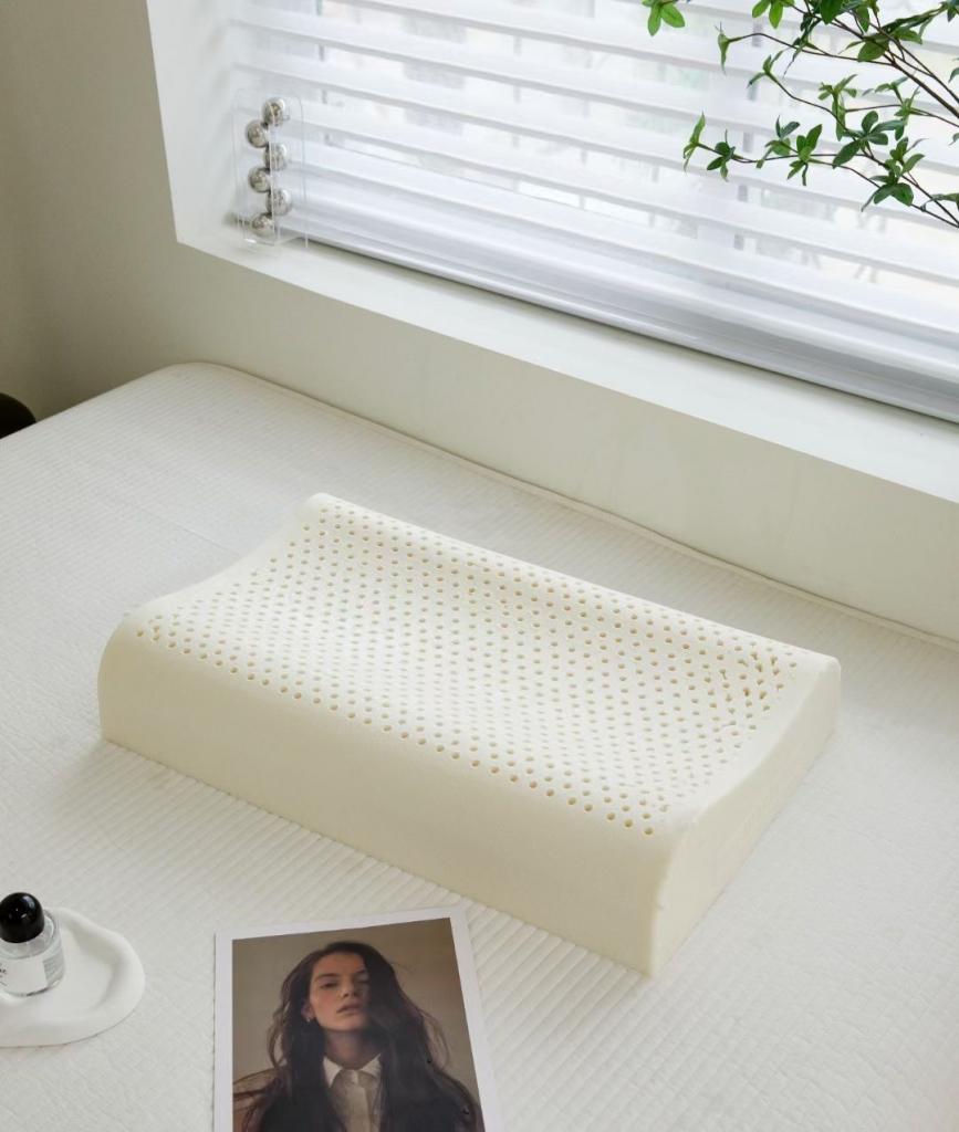 91家纺网 家纺一手货源 找家纺 新款石墨烯天然乳胶枕头成人高低平面款乳胶枕芯