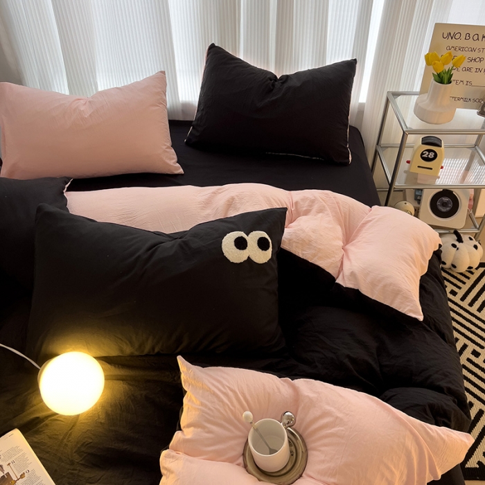 91家纺网 家纺一手货源 找家纺 (总)  优色良品 2023新款大眼毛巾绣系列四件套