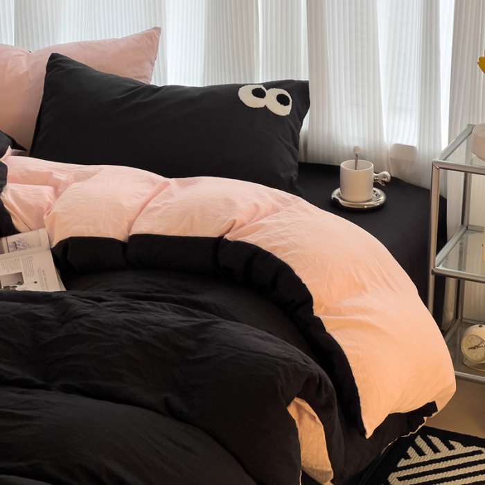 91家纺网 家纺一手货源 找家纺 (总)  优色良品 2023新款大眼毛巾绣系列四件套