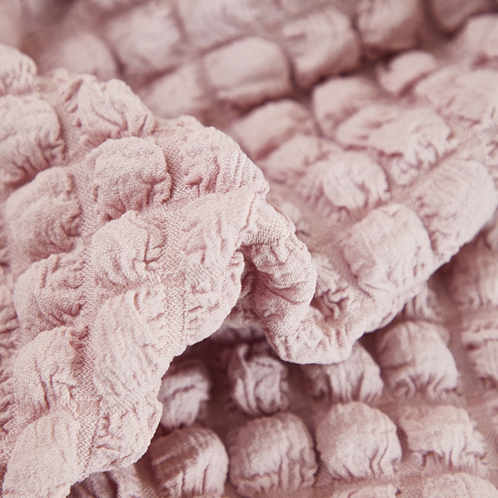 91家纺网 家纺一手货源 找家纺 丝绮鹿 2023新款爆米花拉链款椅子套 粉色