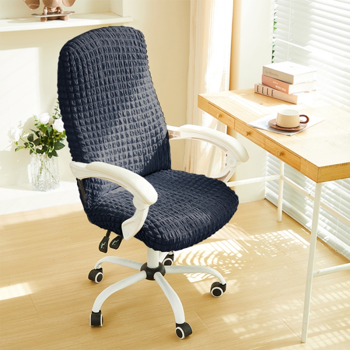 91家纺网 家纺一手货源 找家纺 丝绮鹿 2023新款爆米花拉链款椅子套 碳灰