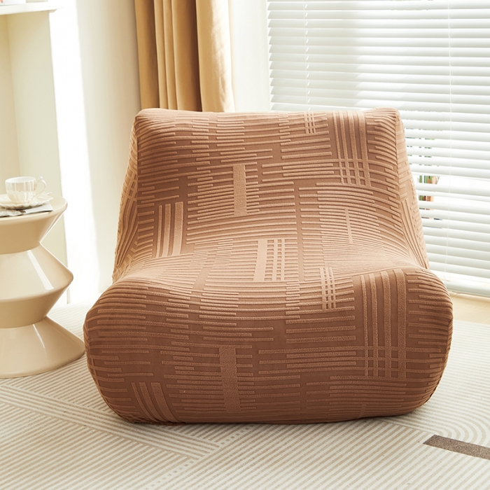 91家纺网 家纺一手货源 找家纺 丝绮鹿 2023新款懒人毛毛虫沙发套套（幸福） 幸福-卡驼