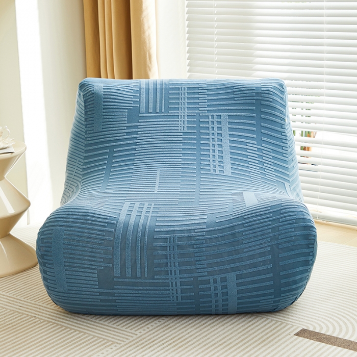 91家纺网 家纺一手货源 找家纺 丝绮鹿 2023新款懒人毛毛虫沙发套套（幸福） 幸福-水蓝