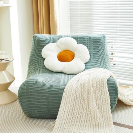 丝绮鹿 2023新款懒人毛毛虫沙发套套（幸福） 幸福-松绿