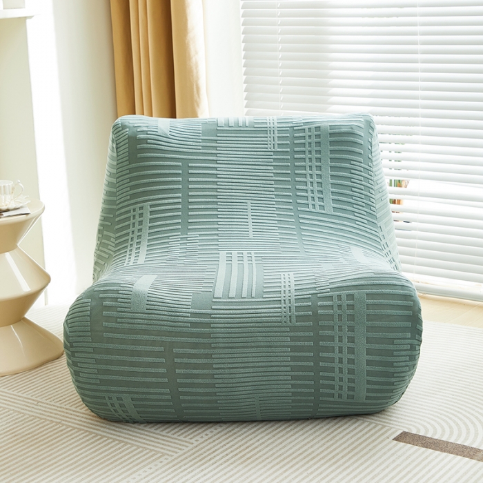 91家纺网 家纺一手货源 找家纺 丝绮鹿 2023新款懒人毛毛虫沙发套套（幸福） 幸福-松绿