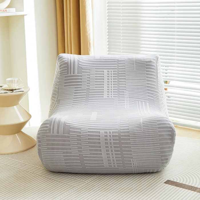 91家纺网 家纺一手货源 找家纺 丝绮鹿 2023新款懒人毛毛虫沙发套套（幸福） 幸福-云灰