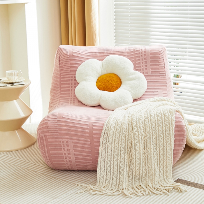 91家纺网 家纺一手货源 找家纺 丝绮鹿 2023新款懒人毛毛虫沙发套套（幸福） 幸福-脂粉