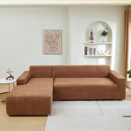 91家纺网 家纺一手货源 找家纺 （总）丝绮鹿 2023新款提花绒沙发套贵妃沙发套（幸福）