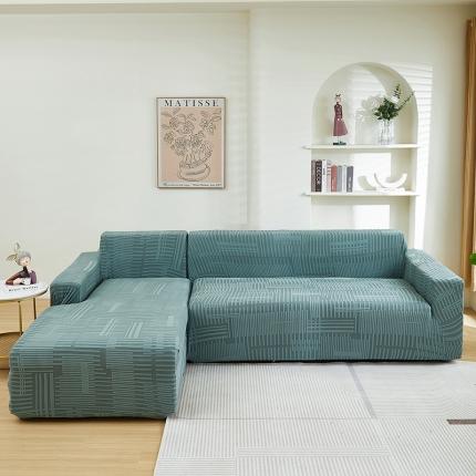 91家纺网 家纺一手货源 找家纺 （总）丝绮鹿 2023新款提花绒沙发套贵妃沙发套（幸福）