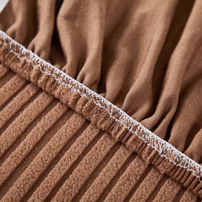 91家纺网 家纺一手货源 找家纺 丝绮鹿 2023新款提花绒沙发套三人：190-230cm沙发套（幸福） 幸福-卡驼