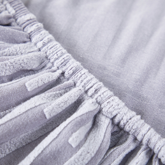 91家纺网 家纺一手货源 找家纺 丝绮鹿 2023新款提花绒沙发套三人：190-230cm沙发套（幸福） 幸福-云灰