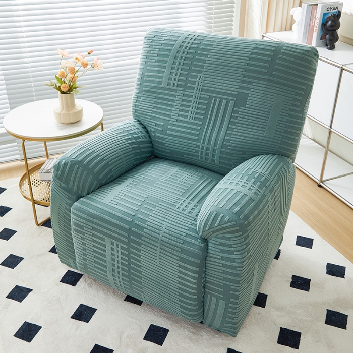 91家纺网 家纺一手货源 找家纺 丝绮鹿 2023新款提花绒芝华士沙发套（幸福） 幸福-松绿