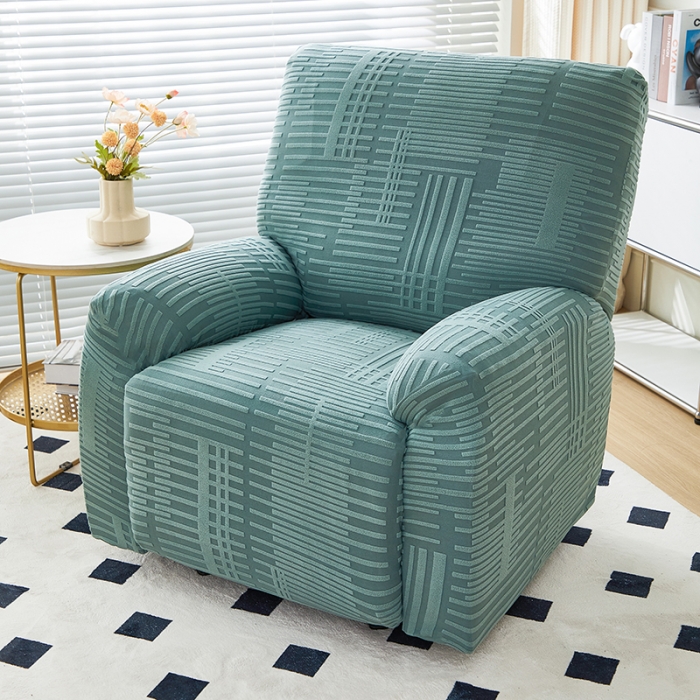 91家纺网 家纺一手货源 找家纺 丝绮鹿 2023新款提花绒芝华士沙发套（幸福） 幸福-松绿