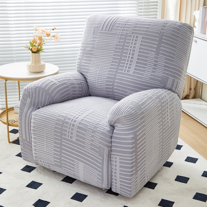 91家纺网 家纺一手货源 找家纺 丝绮鹿 2023新款提花绒芝华士沙发套（幸福） 幸福-云灰