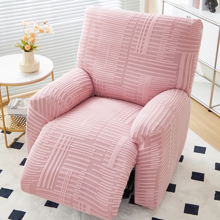 91家纺网 家纺一手货源 找家纺 丝绮鹿 2023新款提花绒芝华士沙发套（幸福） 幸福-脂粉