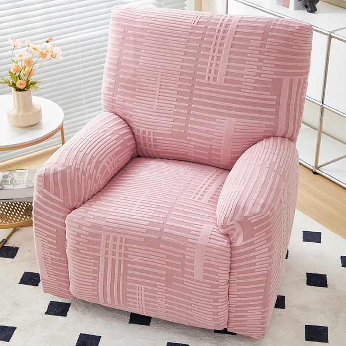 91家纺网 家纺一手货源 找家纺 丝绮鹿 2023新款提花绒芝华士沙发套（幸福） 幸福-脂粉