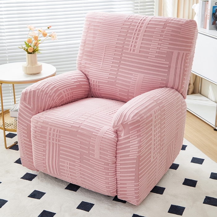 91家纺网 家纺一手货源 找家纺 丝绮鹿 2023新款提花绒芝华士沙发套（幸福） 幸福-脂粉