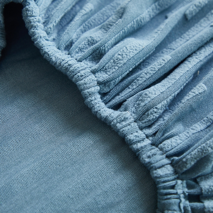 91家纺网 家纺一手货源 找家纺 丝绮鹿 2023新款提花绒椅子套松紧款（幸福） 幸福-水蓝