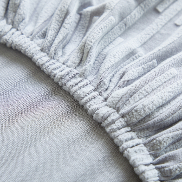 91家纺网 家纺一手货源 找家纺 丝绮鹿 2023新款提花绒椅子套松紧款（幸福） 幸福-云灰