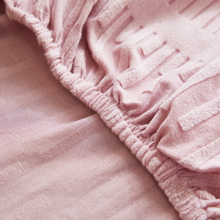 91家纺网 家纺一手货源 找家纺 丝绮鹿 2023新款提花绒椅子套松紧款（幸福） 幸福-脂粉