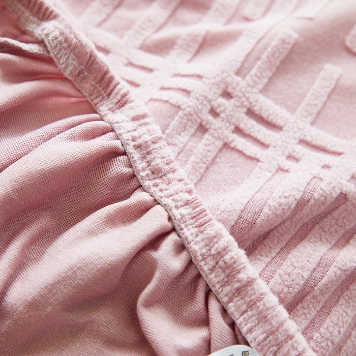 91家纺网 家纺一手货源 找家纺 丝绮鹿 2023新款提花绒椅子套松紧款（幸福） 幸福-脂粉