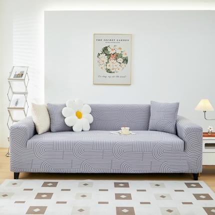 91家纺网 家纺一手货源 找家纺 （总）丝绮鹿 2023新款提花绒沙发套三人沙发套（圆满）