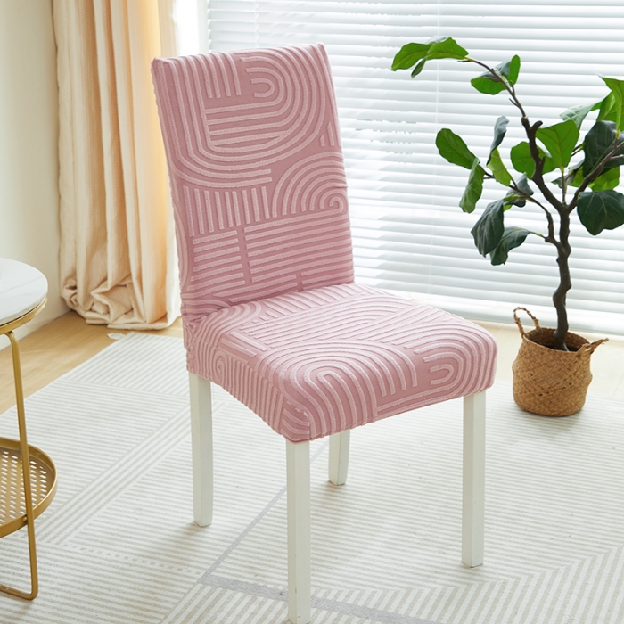 91家纺网 家纺一手货源 找家纺 丝绮鹿 2023新款椅子套松紧款（圆满） 圆满-樱桃粉