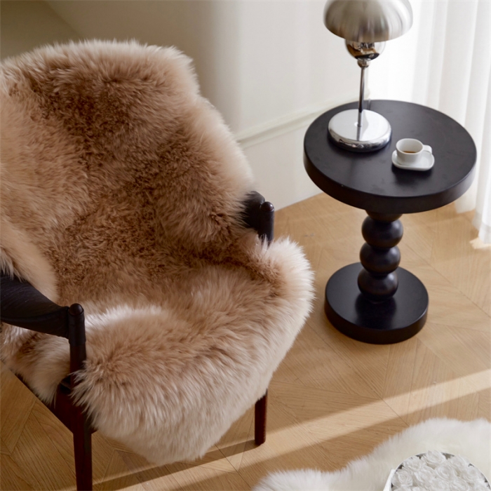 91家纺网 家纺一手货源 找家纺 安莱生活 2023新款高奢新西兰进口羊毛垫 羊毛垫-驼色