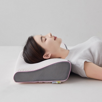 91家纺网 家纺一手货源 找家纺 （总）乐可 2023新款针织蝶形乳胶枕 枕头枕芯