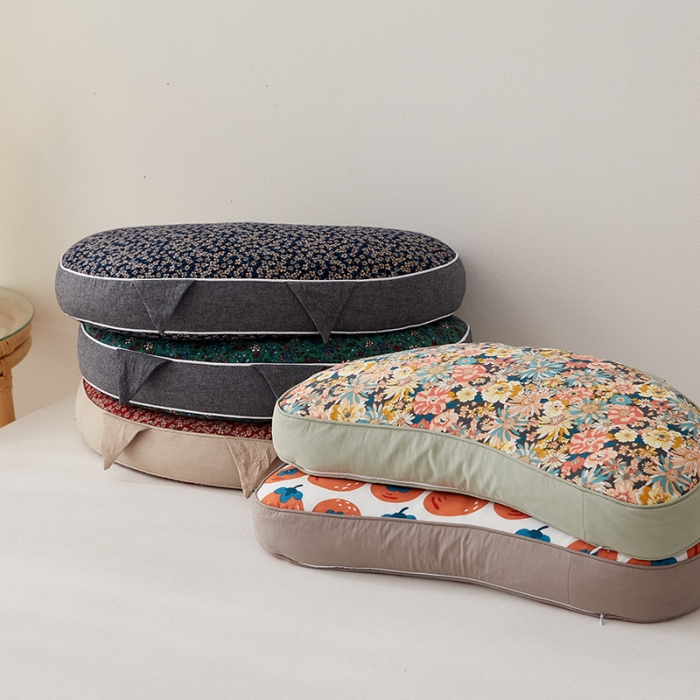 91家纺网 家纺一手货源 找家纺 （总）乐可 2023新款猫耳朵荞麦枕 枕头枕芯