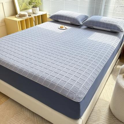 91家纺网 家纺一手货源 找家纺 总 爱港2023新款全棉A类纯棉立体麻绳工艺床笠保暖透气绒感毛巾布床笠