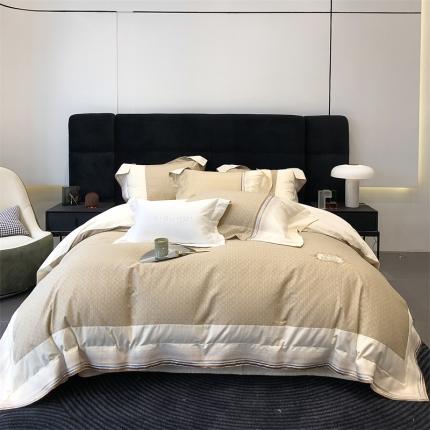 太古汇 2023新款数码印花+工艺款磨毛四件套-巴洛克系列 巴洛克-米