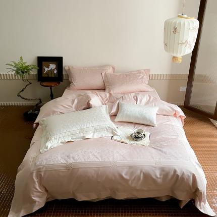 91家纺网 家纺一手货源 找家纺 （总）太古汇 2023新款长绒棉高精密提花四件套-威尼斯系列