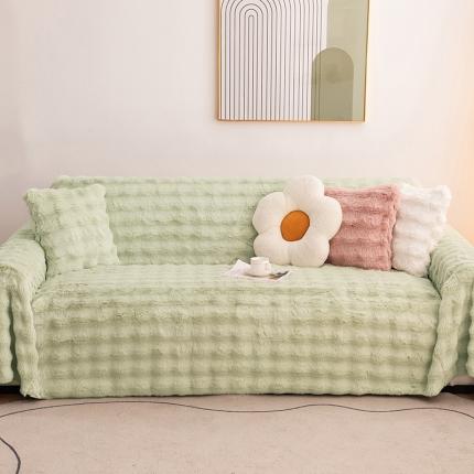 91家纺网 家纺一手货源 找家纺 （总）沐沐 2026新款兔毛沙发巾沙发毯