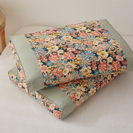 91家纺网 家纺一手货源 找家纺 （总）乐可 2023新款韩式碎花荞麦枕 枕头枕芯