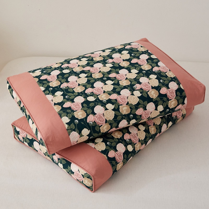 91家纺网 家纺一手货源 找家纺 （总）乐可 2023新款韩式碎花荞麦枕 枕头枕芯