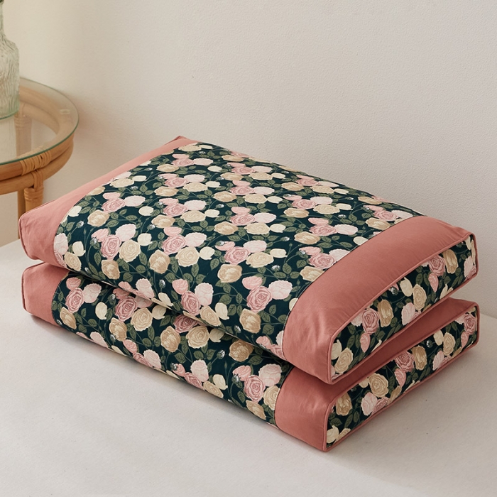 91家纺网 家纺一手货源 找家纺 （总）乐可 2023新款韩式碎花荞麦枕 枕头枕芯