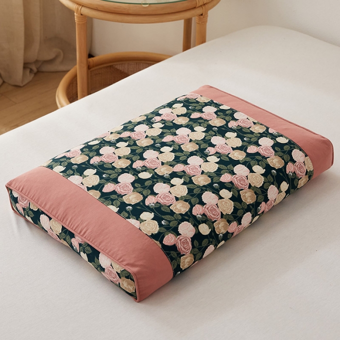 91家纺网 家纺一手货源 找家纺 （总）乐可 2023新款韩式碎花荞麦枕 枕头枕芯