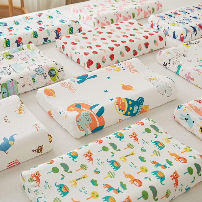 91家纺网 家纺一手货源 找家纺 （总）2023新款儿童乳胶枕平面枕2744 枕头枕芯