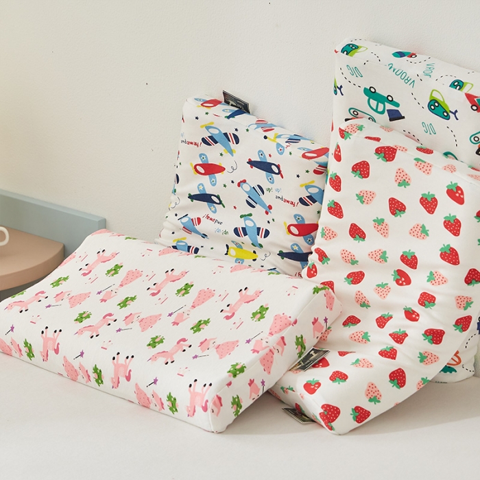 91家纺网 家纺一手货源 找家纺 （总）2023新款儿童乳胶枕平面枕2744 枕头枕芯