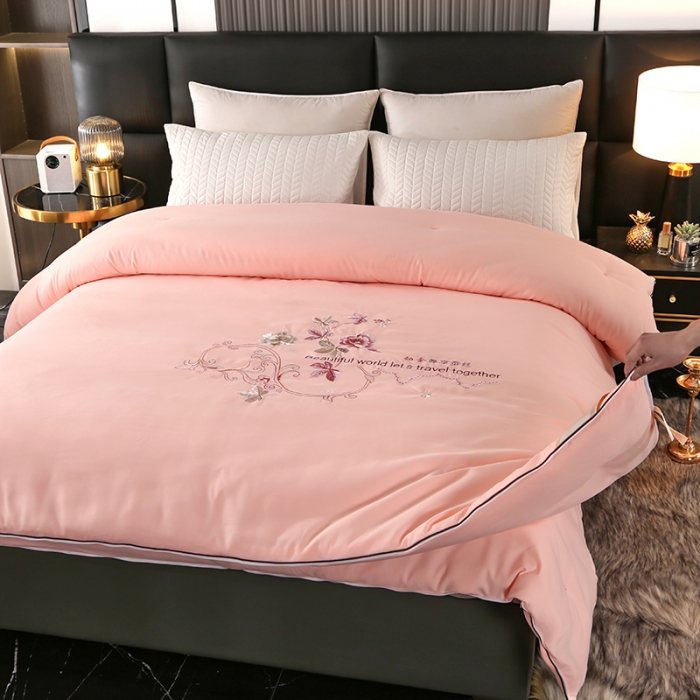 91家纺网 家纺一手货源 找家纺 美伦美 2023新款铂金尊享蚕丝子母被  手工订花 尊享玉