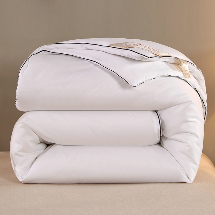 91家纺网 家纺一手货源 找家纺 美伦美 2023新款铂金尊享蚕丝子母被 手工订花 尊享白