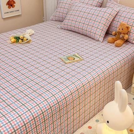 91家纺网 家纺一手货源 找家纺 小懒猪 2024春夏新款全棉印花单床单 绚丽