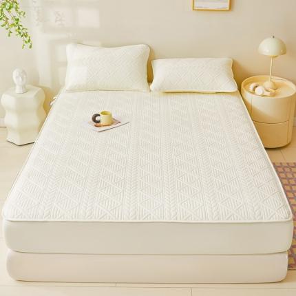 91家纺网 家纺一手货源 找家纺 （总）伊人坊 2023新款A类原棉大豆夹棉床笠