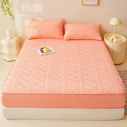 91家纺网 家纺一手货源 找家纺 伊人坊 2023新款A类原棉大豆夹棉床笠 香妃玉