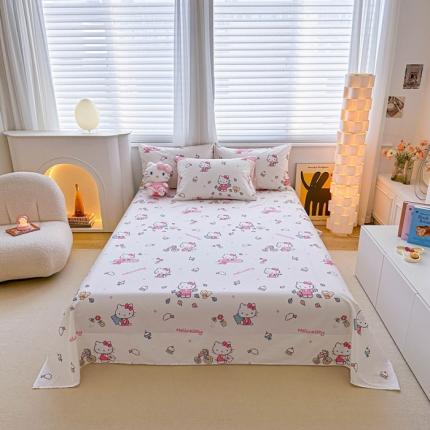 91家纺网 家纺一手货源 找家纺 (总）爱丽丝 2024新款正版授权三丽鸥单品床单系列