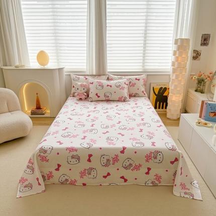 91家纺网 家纺一手货源 找家纺 (总）爱丽丝 2024新款正版授权三丽鸥单品床单系列