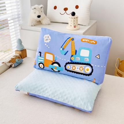 91家纺网 家纺一手货源 找家纺 总吉咪兔A类全棉儿童豆豆绒枕可水洗定型枕午睡枕卡通豆豆枕